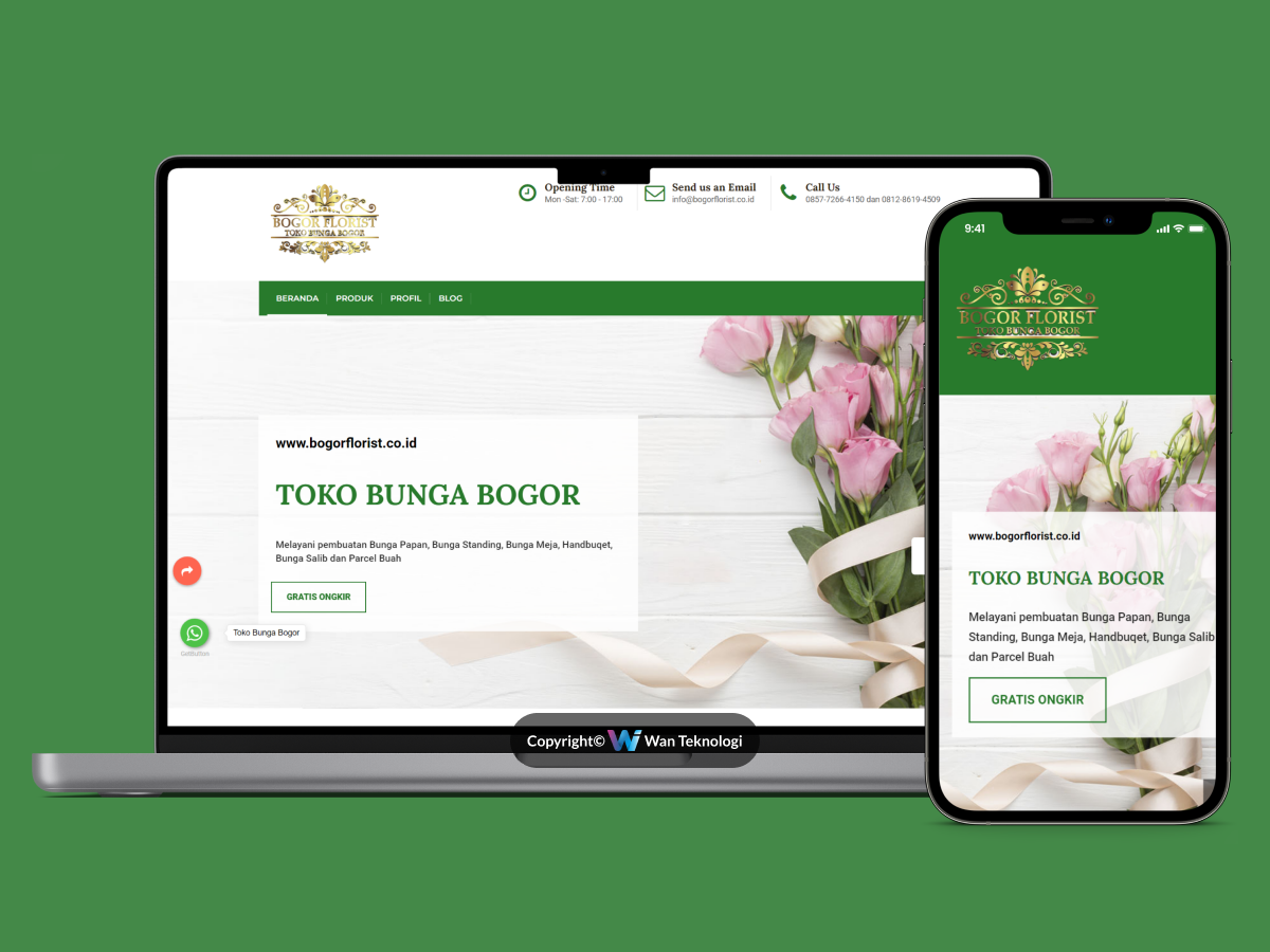 Website Bogor Florist